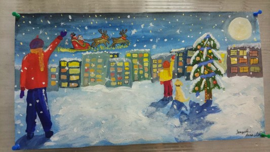 Выставка рисунков "ЗИМНЯЯ СКАЗКА"