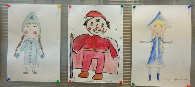 Выставка рисунков "ЗИМНЯЯ СКАЗКА"